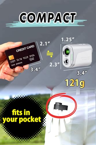 Golf Range Finder with Slope Switch and Pin Lock - Black / LCD, Max 1000YD