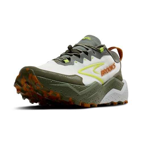 Brooks Men’s Caldera 8 Ultra Trail Running Shoe - Dusty Olive/Lime/Oyster 11