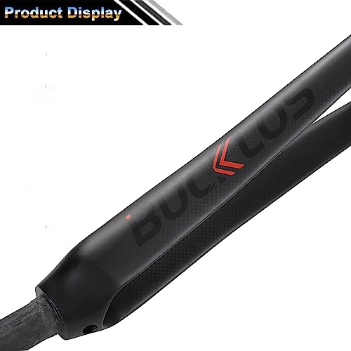 Matte Carbon Fiber Road Bike Fork 700C 28.6mm Rigid Lightweight Bicycle Front Fork