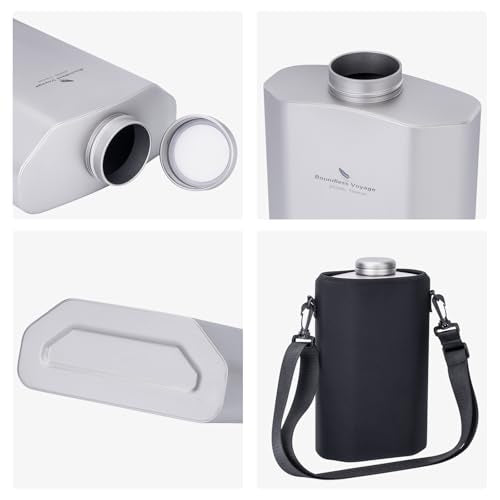 Large Capacity Titanium Water Bottle - Leak-Proof, 84oz Hydration Flask for Outdoor & Travel