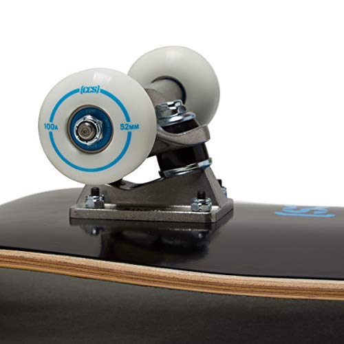 CCS Black 8-inch x 32-inch Complete Skateboard - Maple Deck, Fully Assembled for All Levels