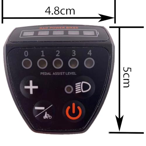 Electric Bike LED Display Meter 24V 36V 48V Cycling Computer Waterproof Control Panel