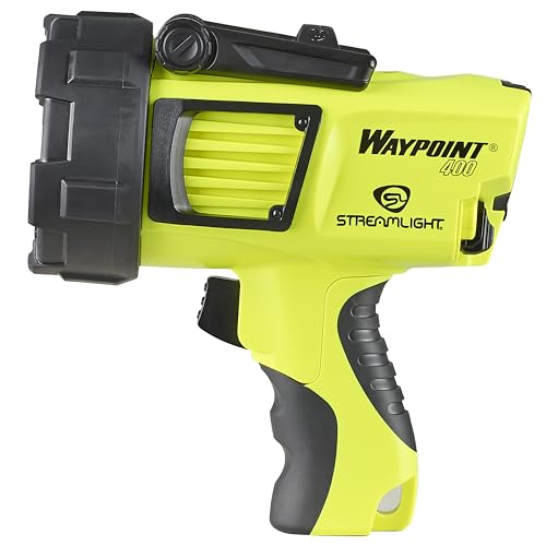 Streamlight WayPoint 1,400-Lumen Yellow Rechargeable LED Spotlight – Waterproof & Impact-Resistant