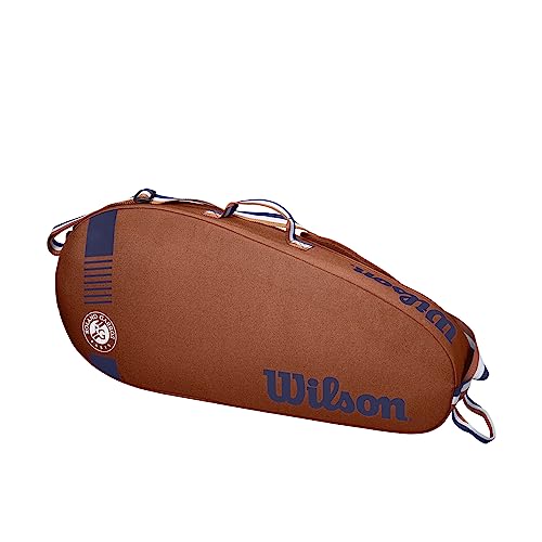 Wilson Roland Garros Tennis Racket Bag - Clay/Navy Holds 3 Rackets