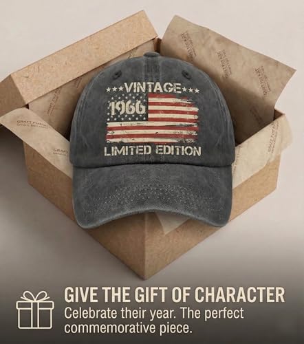 1966 60th Birthday Gift Hat - Vintage Adjustable Cap for Men & Women
