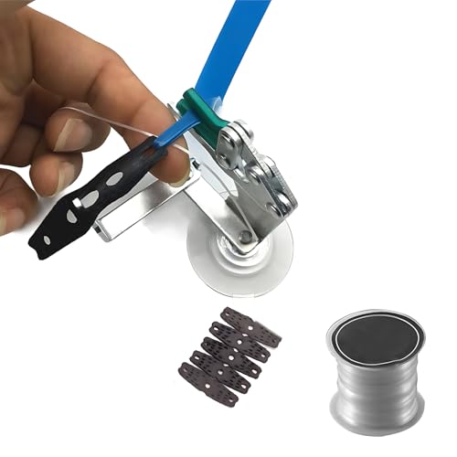 DIY Slingshot Band Tying Tool Kit with Leather Pockets & Elastic Rope