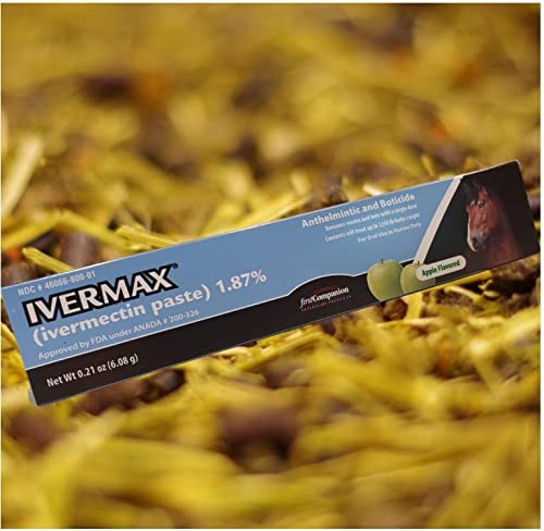 Horse Dewormer Paste 1.87% Ivermectin for Internal Parasite Control - 4 Pack