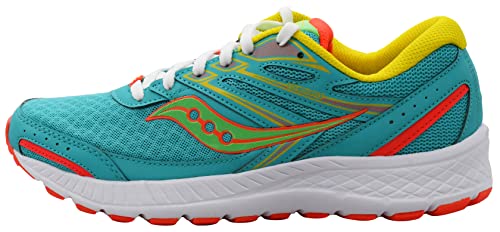 Saucony Women's Cohesion 13 Running Shoe - Teal/Slime, Size 8.5
