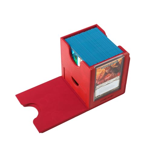 Gamegenic Sidekick Pro 100+ XL Convertible Deck Box with Secure Card Display - Red
