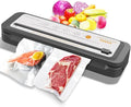 MEGAWISE Silver Portable Vacuum Sealer Machine with External Vacuum & Cutter, Food Preservation