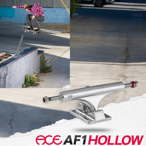 ACE AF1 Hollow Polished Skateboard Trucks 7.75 inch Low for Street & Park