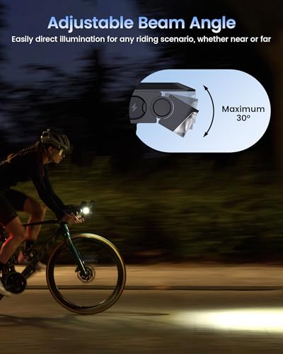 RAVEMEN FR1000 Bike Light with 1000 Lumens, Adjustable Headlight & Handlebar Mount