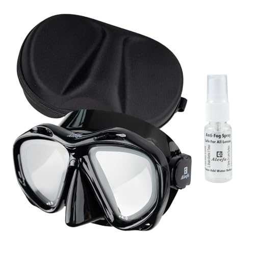Aleefa 2.0 Adult Snorkeling Mask with Tempered Anti-Fog Silicone & Snorkel - Dive Gear