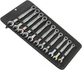 11-Piece Metric Combination Wrench Set with Metal Holding Plate - Wera Joker