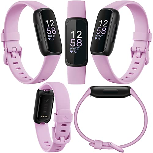 Fitness Tracker with Heart Rate Sleep Monitoring & 2 Bands - Inspire 3 Lilac