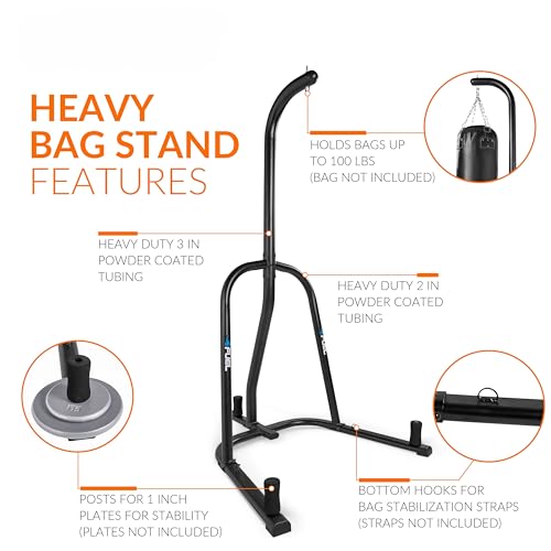 Fuel Pureformance Heavy Bag Stand - Black, Supports Up to 100 lbs, No Bag Included