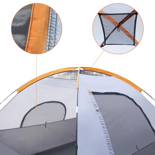 Amazon Basics 6-Person 3-Season Dome Camping Tent with Rainfly