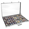 Silver Aluminum Locking Trade Show Display Case Large Tabletop Showcase