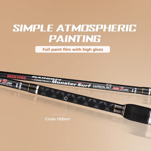 BERRYPRO 12' Spinning Surf Fishing Rod Graphite 2-Piece