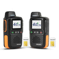 2 Pack Walkie Talkies with 4G LTE, Unlimited Nationwide Range, SIM Card Included