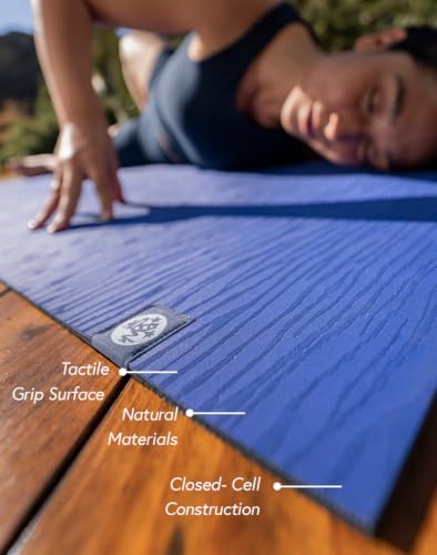 Manduka eKO Yoga Mat Midnight 79" x 24" Natural Rubber Eco-Friendly