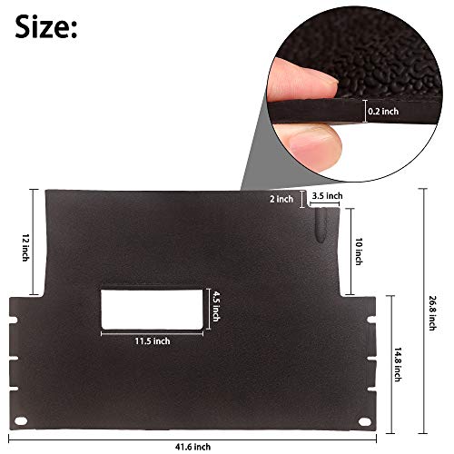 Full Coverage Rubber Floor Mat for Club Car Golf Carts 2004-2022 Replacement OEM