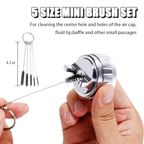 Multi-Purpose Spray Gun Cleaning Kit with Nylon & Wire Brushes