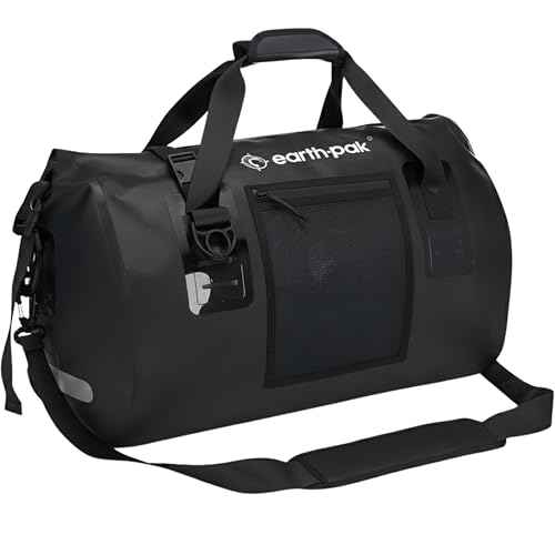 Earth Pak Waterproof Dry Bag Duffel 120L Black for Marine Boating Kayaking