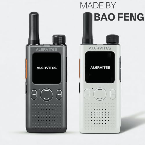 ALERVITES AT1-Grey Long Range 4G LTE Walkie Talkies with App, Unlimited Nationwide Coverage