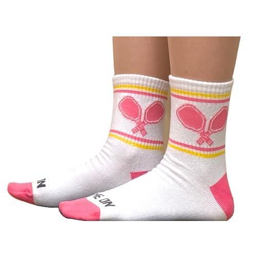 PBF Pickleball Socks Womens Gift Quarter Length Multicolor Bundle Paddles Athletic Moisture Wicking Dri Fit Cotton