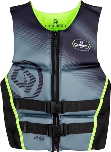 Men's Water Life Jacket with Adjustable Fit - Green XX-Large, USCG Approved