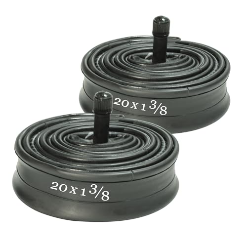 Libereco 2 Pack Bike Inner Tube 20x1-3/8 24x1-3/8 26x1-3/8 with 32mm AV Valve - High Airtightness Butyl Rubber