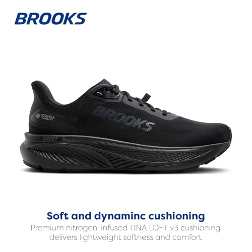 Brooks Men’s Ghost 18 GTX Running Shoe - Size 10.5 Black/Black/Ebony