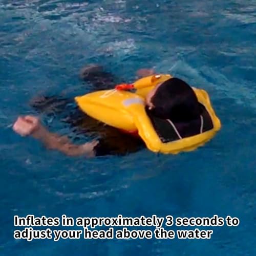 Pink Camouflage Inflatable Life Jacket for Adults - Auto-Inflate PFD Support 330 lbs