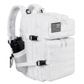 White Military Tactical Backpack 45L Assault Pack with Molle System for Outdoor Camping