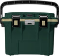 Pelican 14 Quart Cooler with Handle & Accessories - Hunter Green/Tan