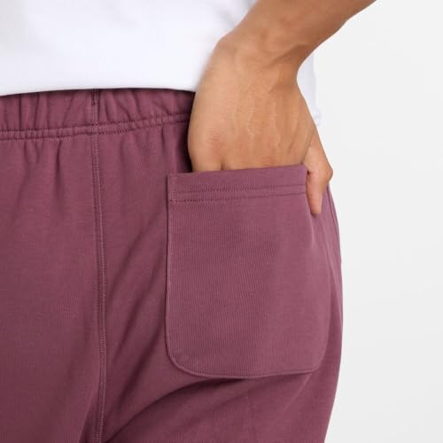 Men's French Terry Jogger Pants - Faded Plum Small - Comfortable Athletic Wear