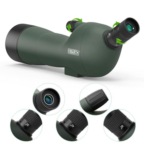 20-60x60 HD Spotting Scope for Target Shooting Birding Hunting with Tripod