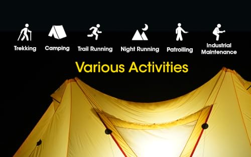 Nitecore NU43 Rechargeable Headlamp 1400 Lumens, Lightweight Camping & Running Light with Spotlight, Floodlight, Red Light