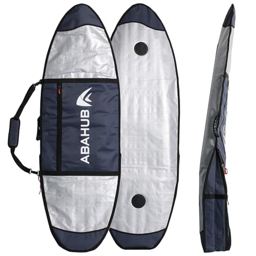 Surfboard Travel Bag 6'0-10'0 Foam Padded Cover with Gear Pocket