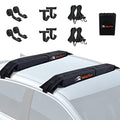 MeeFar Nylon 32.5 Inch Kayak Surfboard Roof Rack Pad Soft Car Roof Carrier