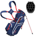 Mizuno BR-DX 14-Way Hybrid Golf Stand Bag Navy Red - Cart & Walking Support