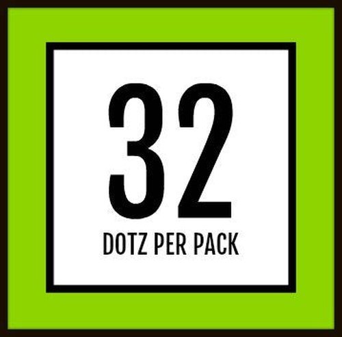 Golfdotz - USGA Rule Conforming Golf Ball Markers, Golf Ball Stickers for Marking Balls, No More Smearing from Stamps, Gifts for Golfers, Dads, and Retirees, (Tropical Flower; 32-Count)