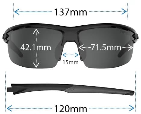 Tifosi Rivet Half-Frame Cycling & Golf Sunglasses Matte White Clarion Blue