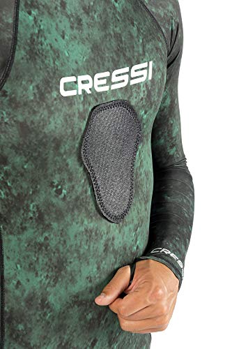 Large Cressi Camouflage Rash Guard for Scuba Diving & Spearfishing - Hunter Equipment