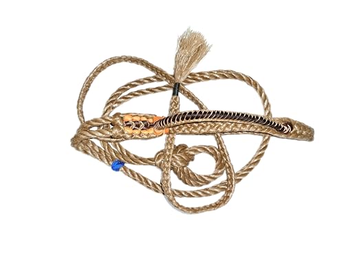 Full Leather Junior Bull Rope 10.6 ft for Calf and Small Steer Riding