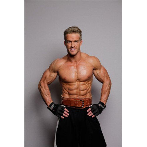 Schiek Leather Powerlifting Belt - Adjustable Waist Support for Gym & Weightlifting