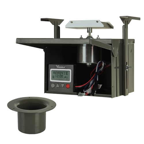 12V Digital Deer Feeder Kit with Programmable Feeding Schedule for Hunting