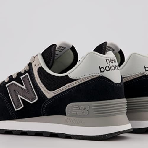 New Balance Women's 574 Core Sneakers 10.5 Wide Black/Nb White