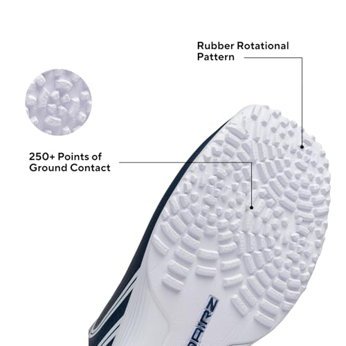 Youth Baseball Turf Shoes - Navy, 5 Big Kid Softball & Baseball Cleats